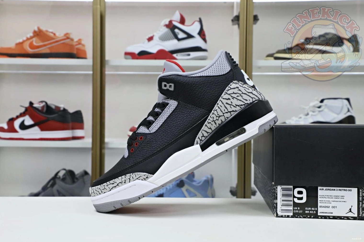 blackcement 3 2018（854262-001） Air  Jordan Jordan retro 1023